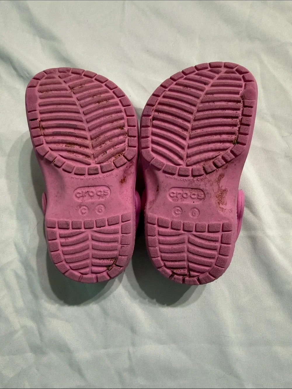 CROCS Kids Pink Classic Clog with Heel Strap